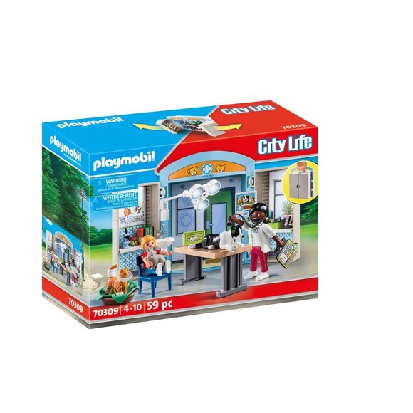 Playmobil City Life Vet Clinic Play Box 70309 Pickup/Delivery - Picture 3 of 7